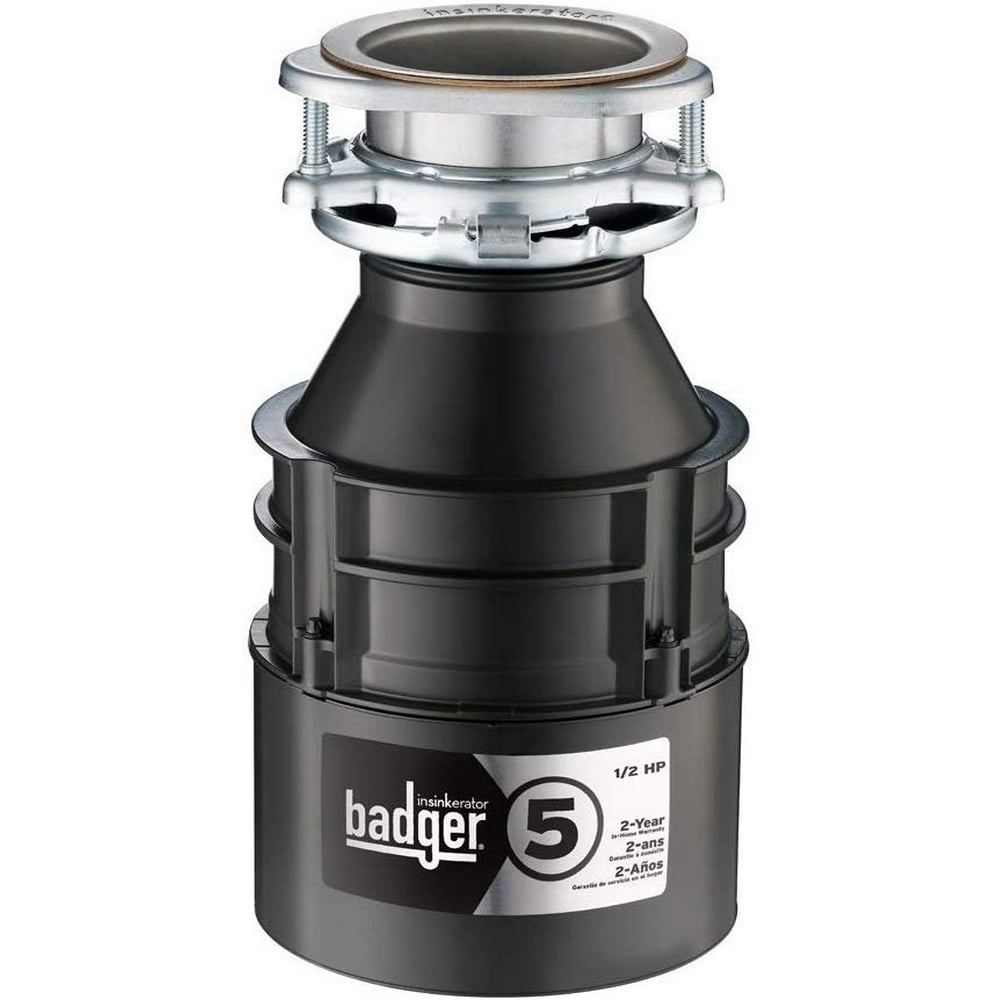 InSinkErator Garbage Disposal, Badger 5, 1/2 HP Continuous Feed