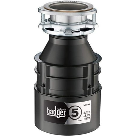 InSinkErator Garbage Disposal, Badger 5, 1/2 HP Continuous Feed