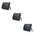 thumbnail image 3 of Transemion Relieve Back Pain Memory Cotton Lumbar Support Pillow Wide Application black 33x32x10cm 3Set, 3 of 6