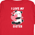 thumbnail image 4 of Inktastic I Love My Sister with Panda Illustration Boys or Girls Long Sleeve Toddler T-Shirt, 4 of 5