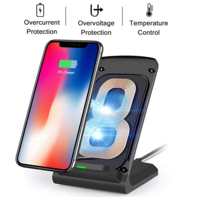 tredstone Wireless Charger Practical Exquisite Charging Device Stand Pad Intelligent Identification Universal Multipurpose Phones Supplies Black