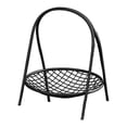 thumbnail image 2 of Cesta de frutas portátil de hierro que ahorra espacio, cesta de pie multiusos para Negro 1 nivel, 2 of 9