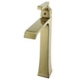 thumbnail image 2 of Fine Fixtures Arched Square Single Hole Vessel Sink Bathroom Faucet, Satin Brass, 2 of 5