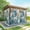 Beige, variant on Outdoor Curtains for Patio Waterproof, Ocean Seahorses Windproof Pravicy Outside Porch Blackout Curtain, Coastal Animals Seaweed Strafish Compass Blue Sun Blocking Grommets Curtains54"x84"