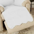 thumbnail image 4 of Great Bay Home Medallion Stitched Reversible Washable Pet Furniture Protector  (Recliner, White/Sand), 4 of 8
