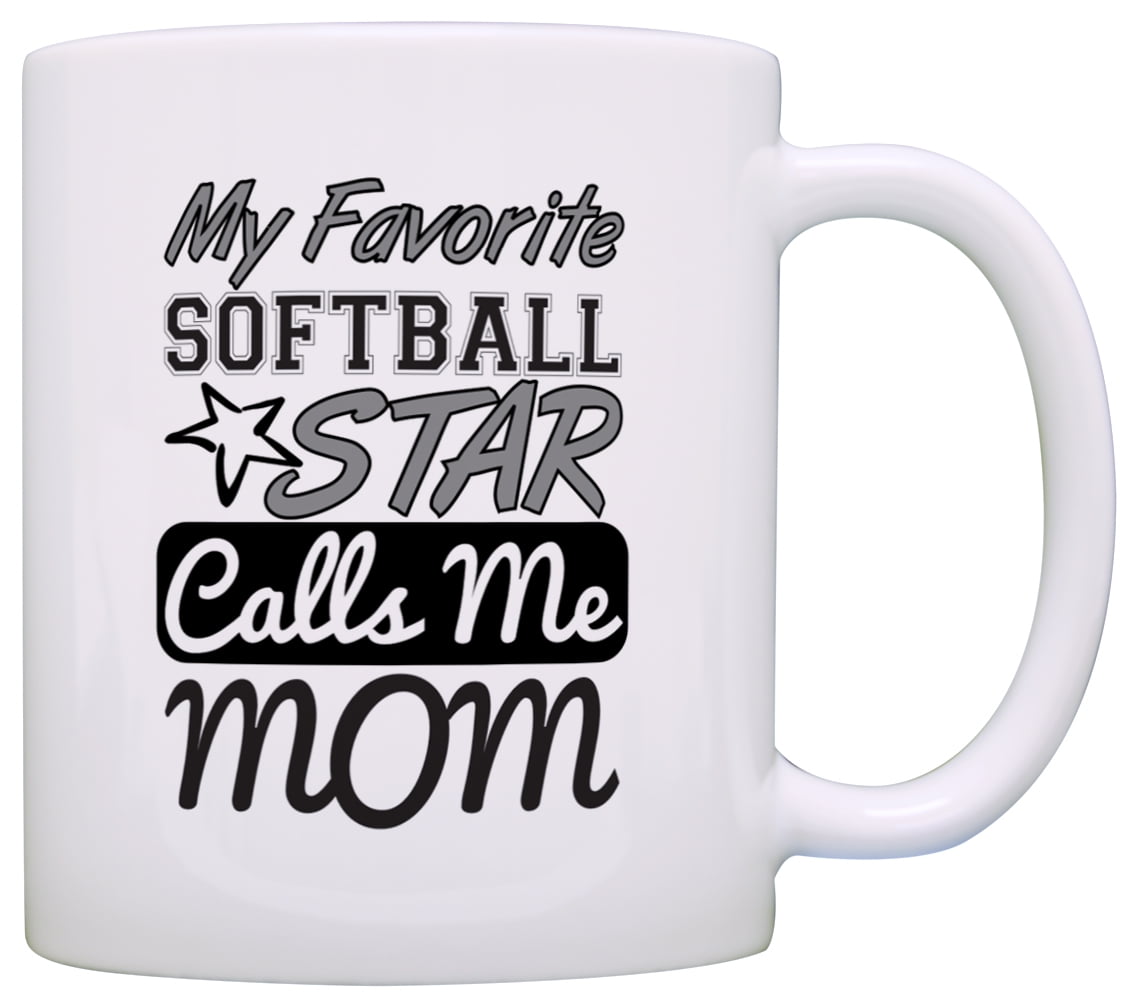 ThisWear Softball Mom Gift My Favorite Softball Star Calls Me Mom 11
