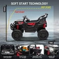 thumbnail image 2 of Xuanlur 24V Ride On Toys for Big Kids, Electric Off-Road UTV Truck with Remote Control, Kids Ride on Cars for Boys Girls, LED, Power Display, Efficiency Battery, 4X100 Motors, Music, Black, 2 of 8