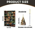 thumbnail image 3 of chaungfeng 24 Days of Christmas Tree Shape Bookshelf Pendant Advent Calendar, Stacked Book Decorations, 2D Acrylic Ornaments，for Keepsake Gift Ideas, 3 of 9