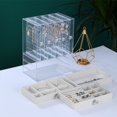 thumbnail image 5 of Cajón de exhibición de acrílico de gran capacidad a prueba de polvo, caja de almacenamiento para joyas, collares, pendientes, aretes, 5 of 5