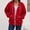 Red, variant on BUIGTTKLOP Zip up Hoodies for Women Lightfleece Lined Zipper Sweatshirts Long Sleeve Hooded Top with Pockets Drawstring