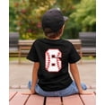 thumbnail image 3 of Baseball Shirt for Boys Sixth Birthday Outfit - Sports Age 6 Number Tee for Toddler Black Shirt 4T, 3 of 8