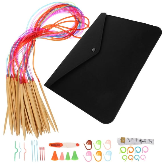 RENACLIPY Assorted Color Knitting and Crochet Hooks Set for Handicrafts, , and Home Decor Projects