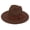 Brown, variant on Women Wide Brim Straw Panama Roll up Hat Fedora Beach Sun Hat UPF50+