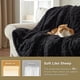 thumbnail image 3 of Manta Bedsure Sherpa King Size para cama, forro polar, suave y acogedora, color negro, 3 of 6