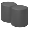 thumbnail image 2 of Logan Round Ottoman (Set of 2) Grey, 2 of 5