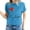 Blue, variant on ICHUANYI Women's T-shirt Valentine's Day Print Shirts Short Sleeve Crew Neck Tops Cloth New Trending