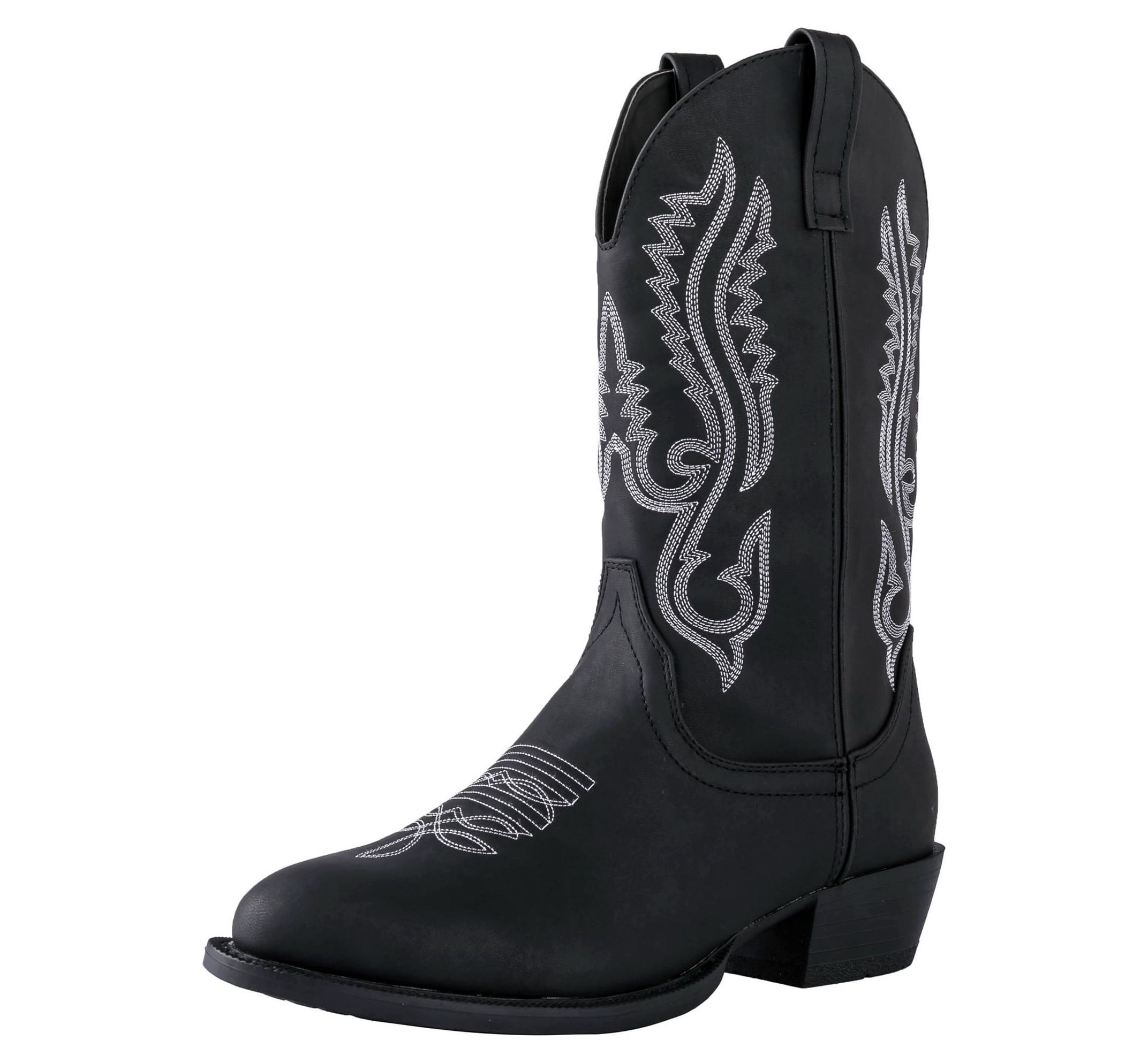 Canyon Trails Mens Classic Durable Round Toe Embroidered Western Rodeo Cowboy Boots - image 2 of 7