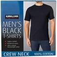 thumbnail image 4 of Kirkland Signature Men’s Crew Neck Tee Shirt, 6-Pack, Variety (XL, Black), 4 of 4