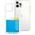 thumbnail image 2 of Compatible with iPhone 12 Pro Max Case Liquid Moving Quicksand Funny Cute Cartoon Lovely Duck Flowing Floating Waterfall Protective Cover Soft Silicone Rubber Case 6.7 inch, 2 of 10