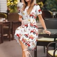 thumbnail image 3 of Disketp Tractor With Farm Animals para Vestido de Manga Corta para Mujeres, Vestidos de Verano para Mujeres, Casual y Holgado para la Playa, 3 of 6