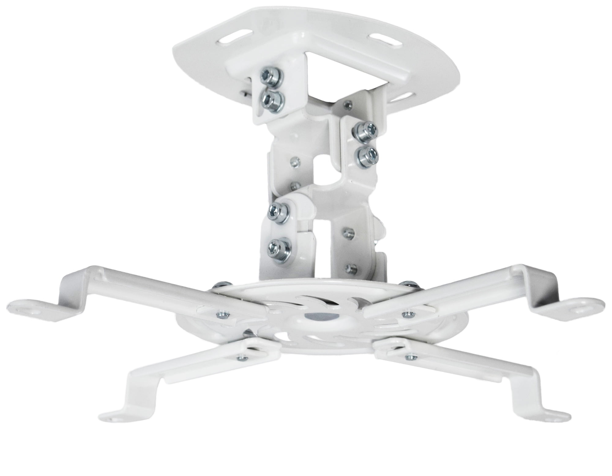 VIVO Universal Adjustable Ceiling Projector Theater Mount White Extending  Arms