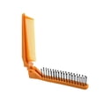 thumbnail image 4 of Cepillo de pelo plegable de doble cabezal para viaje, cepillo plegable, peine de bolsillo amarillo, 4 of 9