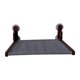 thumbnail image 3 of Asiento tipo hamaca para gatos con reposabrazos para ventana, estantes para gatos, hamaca para gatos para descansar en la ventana y tomar el sol Nogal oscuro, 3 of 9