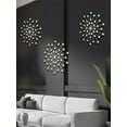 thumbnail image 5 of GHOJET 3Pcs Jeweled Metal Wall Decor,Metal Jeweled Wall Art Starburst Rhinestone Wall Hanging Diamond Accents Bling Crystal Home Decor Creative Iron Wall Decoration for Room, 5 of 8
