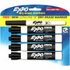 Expo Low Odor Chisel Dry Erase Marker, Black, 4ct