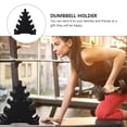 thumbnail image 3 of WRITWAA Estante Para Dumbbells Negro Plástico Resistente Para Almacenamiento Eficiente, 3 of 8
