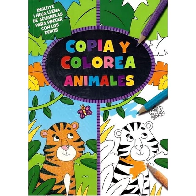 Copia y colorea animales