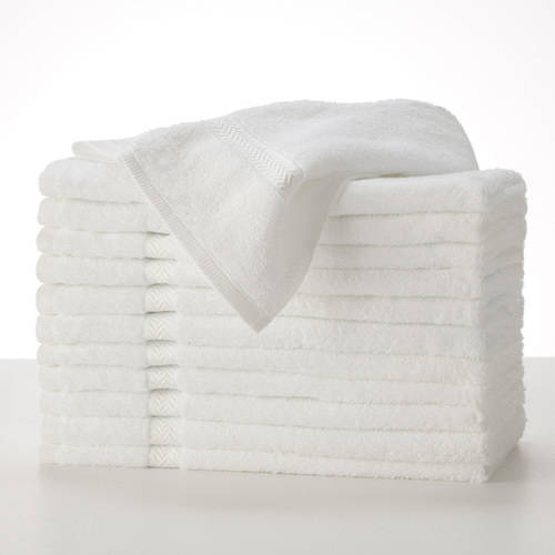 Martex Commercial Cotton 12 PC Hand Towel Set in White