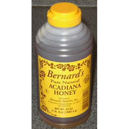 Bernard's Pure Natural Acadiana Honey, 24.0 OZ (Best Honey For Baking)