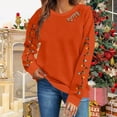 thumbnail image 2 of ZACPNCV Christmas Sweater Women Reindeer Graphic Sweatshirts Oversized Christmas Tree Sweaters Xmas Pullover Tops, 2 of 6