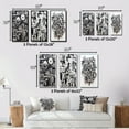 thumbnail image 4 of Designart "Abstract Urban Vision Black and White II" Modern Geometric Framed Wall Art Set Of 3 - Black Abstract Frame Gallery Wall Set For Home Decor, 4 of 6