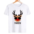 thumbnail image 4 of Ciervo fiesta de Navidad familia ropa a juego madre padre hija hijo chico bebé camiseta primo tía camiseta de manga corta Top Tee, 4 of 4