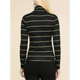 thumbnail image 2 of Doublju Women's Basic Slim Fit Sweater Long Sleeve Turtleneck T-Shirt Top Pullover, 2 of 2