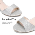 thumbnail image 4 of Sandalia DREAM PAIRS KKUMHS2505 Niñas Plata Brillo Tacón 4 cm, 4 of 6