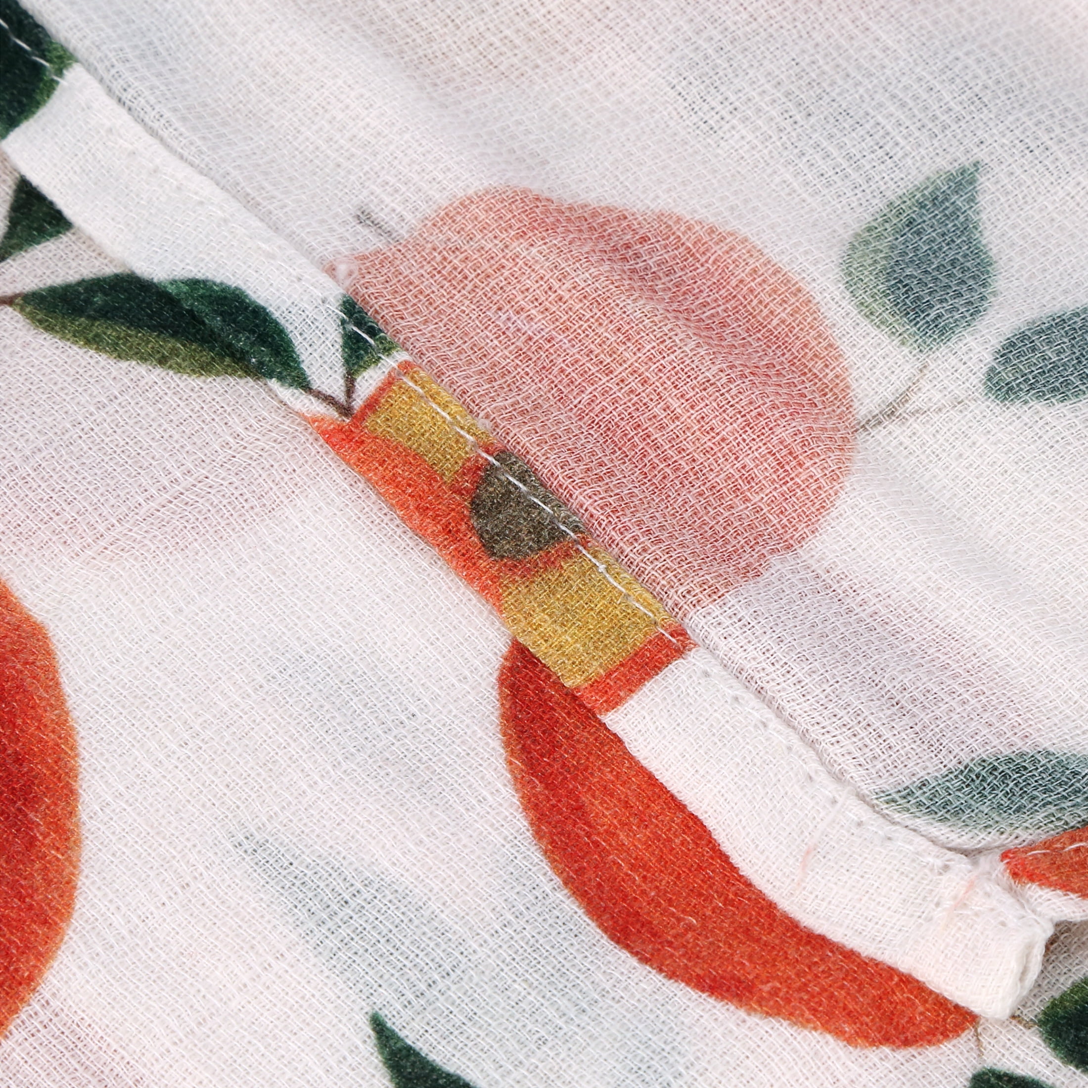 Red Rovr 100% Organic Cotton Muslin Infant Swaddle Blanket, Large, Unisex, Peachy
