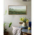 thumbnail image 4 of Drsoum Vintage Wall Art The Vast Grassland Landscape Painting Retro Meadow Scenery Farmhouse Kitchen Living Room Family Decor 8x16in Natural Framed Artwork, 4 of 7