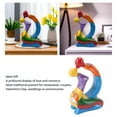 thumbnail image 4 of Kissing Lovers Statue, Multipurpose Couple Ornaments Resin  for Shelf for Wedding for Desktop, 4 of 8
