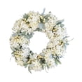 thumbnail image 4 of Corona de flores de para puerta de entrada, corona de flores artificiales, decoración decorativa vívida para pared interior, jardín de, 4 of 7