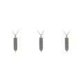 thumbnail image 1 of Colgantes de cristal Qarigey Hexágono Columna Aventurina Verde, 1 of 6