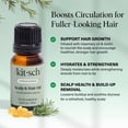 thumbnail image 2 of Kitsch Rosemary Oil for Hair Growth – Hair Oil with Biotin, Castor & Jojoba – Pre-Wash Scalp oil for Hair Care – Lavender Scent – 10mL, 2 of 4
