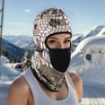 thumbnail image 5 of Unique Bargains 1 Pc Snake Pattern Balaclava Face Mask Dark Brown, 5 of 5