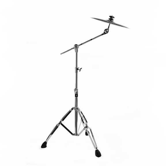 Vaisoeny Cymbal Stand, Double Braced Stainless Steel Cymbal Stands for Mounting Crash, Ride and Splash Cymbals, Adjustable Height 29.5" to 59"