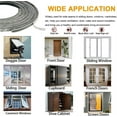 thumbnail image 7 of Duslogis Weather Stripping Self-Adhesive Seal Strip for Doors, Windows Brush Door Insulation Strip Soundproof, Windproof, Dustproof Draft Stopper 0.35"W x 0.2" H, 32.8Ft, 7 of 7