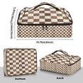 thumbnail image 3 of Iauyy Casserole Carrier for Hot Food Insulated Casserole Travel Carry Bag with Lid Food Warmer Bag for Party/Picnic,Brown and White, 3 of 7
