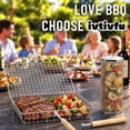 thumbnail image 7 of Grill Basket, Removable Wooden Handle, 304 Stainless Steel, BBQ Rolling Tools, Smoker Grilling Accessories for Vegetable Fish, Outdoor Cooking Camping, Birthday Gifts for Men Dad Husband, 7 of 7