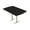 Black Cypress w/Silver Base, variant on Arc Rectangle Bistro Height Meeting Table T-Shaped Metal Base 46x72 Bar Table